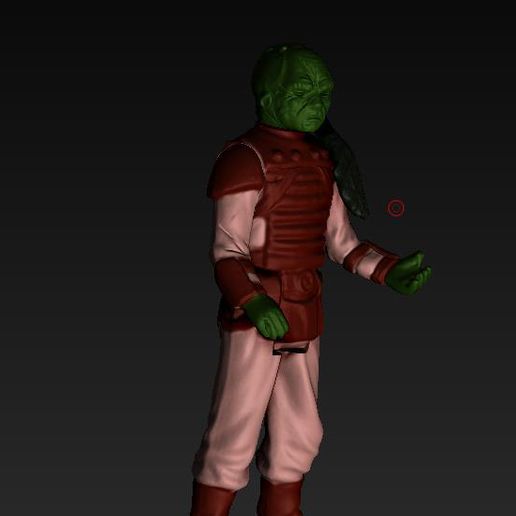 ScreenShot1101.jpg Star-Wars WEEQUAY Kenner Kenner Style Action Figur STL OBJ 3D