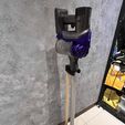 S__9822218.jpg Support d'aspirateur Dyson pour tige d'extension de 37 mm - cheville en bois de 25 mm hybride