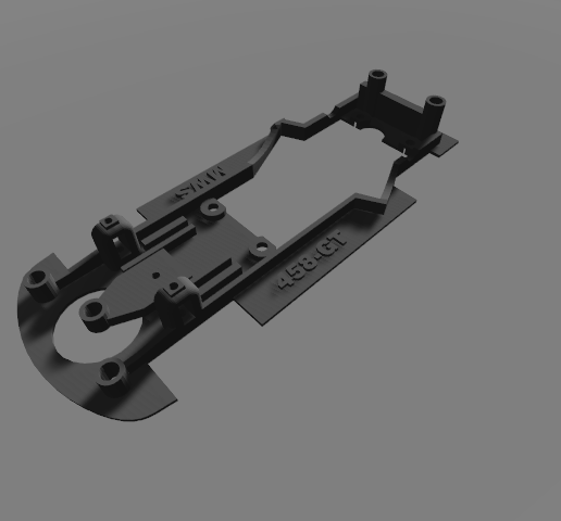 Slot chassis for racing F458 - 3D model önizlemesi