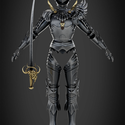 GriffithBundleArmorFrontal.png STL file Berserk Griffith Full Armor and Sword for Cosplay・3D printing idea to download