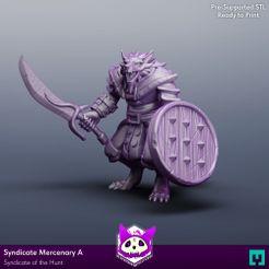 Mercenary-A-front.jpg Fichier 3D Syndicat de la chasse | Mercenaire A・Design pour imprimante 3D à télécharger