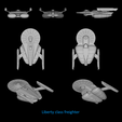 _preview-Liberty.png FASA Federation Non-combatants Part 1: Star Trek starship parts kit expansion #23a