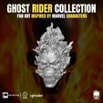 7.png Ghost Rider Head Collection for action figures