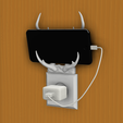 13.png Creative Phone Holder While Charging ( Deer Antlers )