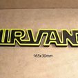 cartel-letrero-musica-grupo-rock-nirvana.jpg Nirvana Poster, Sign, Signboard. Logo, band, music, music, rock, concert, concert