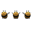 6.png Low Poly Bee Cartoon Expressions - Happy, Sad, Angry