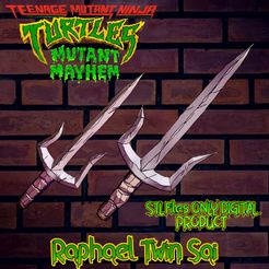 pre.jpg Raphael Twin Sai Teenage Mutant Ninja Turtles Total Mayhem