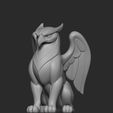 Griffin-render-2.jpg Mystical Griffin Minimalist Sculpture
