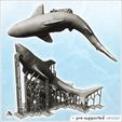 4.jpg White Shark on Ocean Reef (20) - Animal Savage Nature Circus Scuplture High-detailed