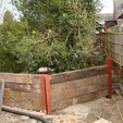 RSJJarrahrailwaysleepers0_lg.jpg Model Railway Sleeper Retaining Wall - 3 Sleeper High