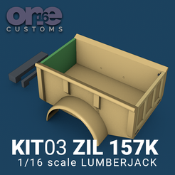 Kit_Lumberjack.png Archivo STL CAMA LUMBERJACK ZIL 157 K Escala 1/16 one16 aduana・Objeto de impresión 3D para descargar
