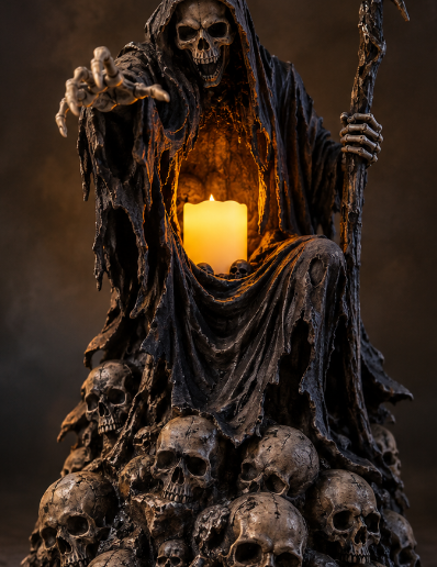 Halloween Grim Reaper For LED Tealight Candle