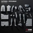 00Saitama-Tatsumaki_Split.jpg Saitama+Tatsumaki STL Ready for 3D Printing
