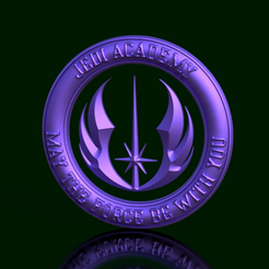 Logo-Jedi-Academy-MaY-The-Force-Be-With-You-Wall-Decor.png Galaxy in a Circle: Jedi Academy Logo Wall Decoration