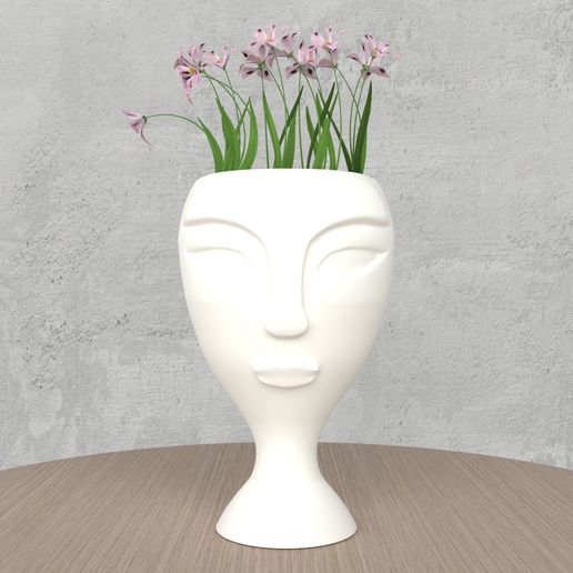 Buddha-face vase 3D model