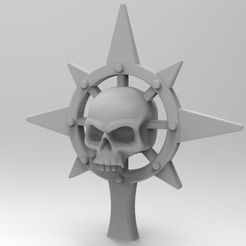 e0bc550d8600dae76c05c0427a9e9758_display_large.jpg Free STL file Anarchy Skull Icon・3D printable object to download