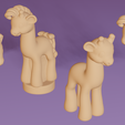 Giraffepposecollection1.png Creamsicle as a Petite Pony (Giraffe 3D Model)