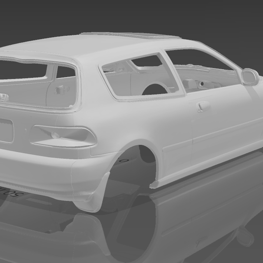 🐚 Civic EG6 SiR VTi 1994 Shell Body - Divided Parts for Easy Printing ...