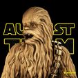 082121-Star-Wars-Chewbacca-Promo-07.jpg Chewbacca Sculpture - Star Wars 3D Models - Tested and Ready for 3D printing