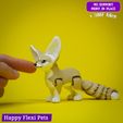 Fennec_flexi_toy_10.jpg Fennec fox realistic articulated flexi toy (#41)