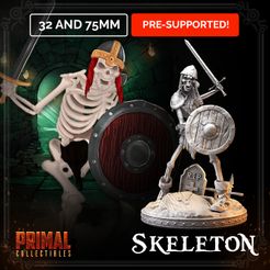 720X720-skeleton-mmf.jpg Файл 3D Skeleton - sword and shield (Dungeons and Dragons | Hero Quest)・Модель для загрузки и печати в формате 3D