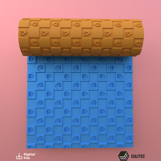 ROLLER POLYMER CLAY 2 VERSION*HOLLOW*SOLID/EULITEC.COM/CC/COPYRIGHTED LICENSE 3D model