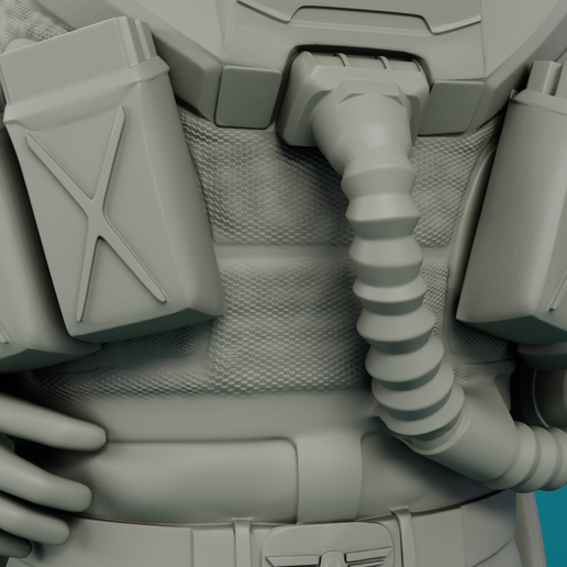 🫡 HELLDIVER SC-37 LEGIONNAIRE SOLDIER WITH FLAG | HELLDIVER 2 | 3D ...