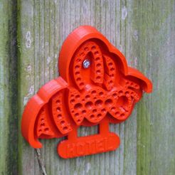 P1080665_display_large.JPG Free STL file Bee Hotel - A house for Mason Bees and other Solitary Bees・3D printer design to download