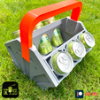 3.png STL file V4 CAN COOLER FOR REGULAR AND MINI CANS・3D printable model to download