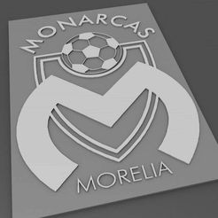 morelia.jpg Free STL file Liga MX - Morelia - easy print・Object to download and to 3D print