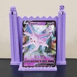 steed a = 120) Free STL file Psychic Pokemon Card Stand・Object to download and to 3D print
