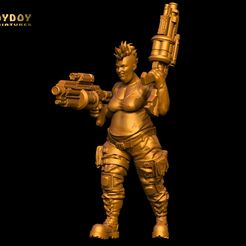 ~ i or f= Po oz ty STL file SCI-FI Miniature women soldier-Model 27・Model to download and 3D print, toydoyminiatures