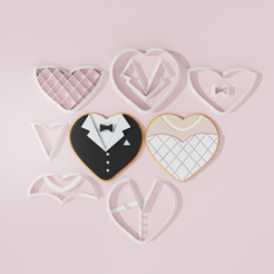 Gampros-nifi.png Groom and Bride Cookie Cutter Set
