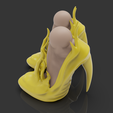 untitled.182.png 2 shoes + foot / 3d shoes / model for bjd doll / 3d printing / 3d doll / bjd / ooak / stl / articulated dolls / file