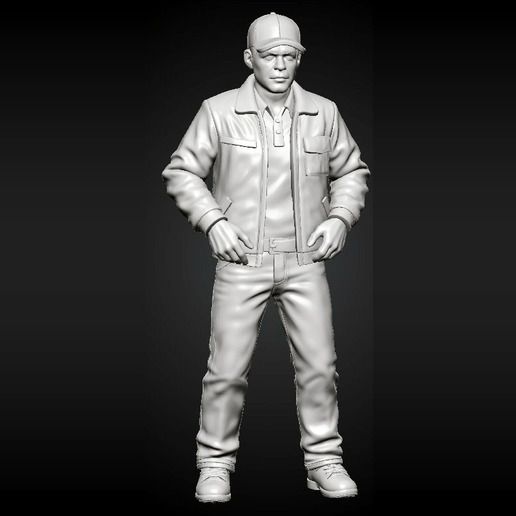 Night Shift Convenience Store - Customer in Jacket Standing