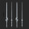 Render14.png Genshin Impact Zibai Sword 3Dprint