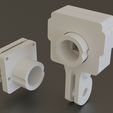 3dpreview.jpg Printable M12 Lens mount for Pi camera v2 (8Mpix) + gopro mount case