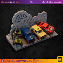 BASE-4X4-A2.png Off-Road Display Base for your Hot Wheels" Cars