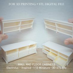 STL file Storage Cabinet  MINIATURE CRAFTER SEWING ROOM FURNITURE 🪡・3D  printable model to download・Cults