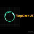 Ring-Size.png peacock Father ring 3d Printable Model