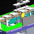 000003.jpg Automatic Li-Battery Mobile Battery Sticker Labeling Machine 3D CAD Model