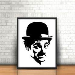 30.Charlie Chaplin.jpg Archivo STL Charlie Chaplin Wall Sculpture 2D・Modelo para descargar e imprimir en 3D, UnpredictableLab