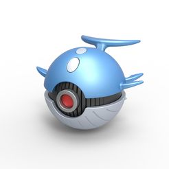 1.jpg 3D file Pokeball Wailord・3D printing template to download, CosplayItemsRock