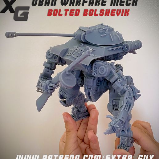 Ivan_01.jpg Bolted Bolshevik For Print over 100mm 3D print model