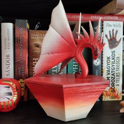 festett.jpg Archivo STL Caja hexagonal guiada por el dragón・Plan de impresora 3D para descargar