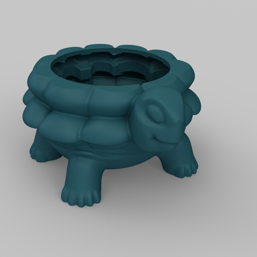 Turtle Planter - 3D model önizlemesi