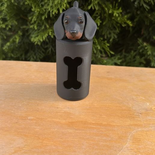 Black Dachshund Dispenser
