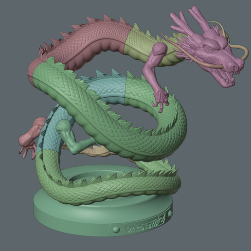 Goku_Shenron_72.png Dragonball Shenron Statue - Archivo de impresión 3D STL Modelo de impresión 3D