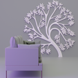 untild.png 3D printable wall decoration natural tree