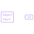 S2_-_Ecriture.STL Nameplate "Start" two colors - Nameplate "Marche" two colors - S2